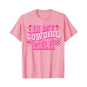 Pink Cowgirl Era Tshirt - size medium